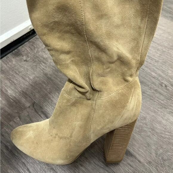 🔥🔥FIRE SALE 🔥🔥Banana Republic suede high heel nude slouchy boot - Picture 6 of 9